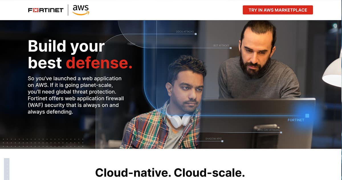 Fortinet Web App & API Security on AWS | Try in AWS Marketplace